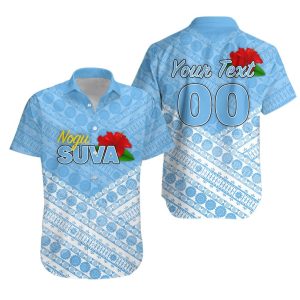 Fiji Suva Rugby Hawaiian Shirt - Tapa Pattern - LT12- For men and women - Fanshubus