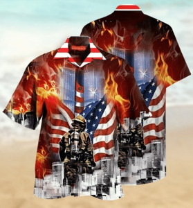Firefighter Hawaiian Shirt 1- For men and women - Fanshubus