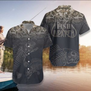 Fish Skull Fish Reaper Hawaiian Shirt- For men and women - Fanshubus