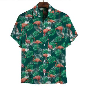Flamingo - Hawaiian Shirt - For Men and Women - Fanshubus