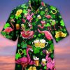 Flamingo And Beer Patrick's day Hawaiian Shirt | Hawaiian Shirt For Men | Hawaiian Shirt For Women |- For men and women - Fanshubus