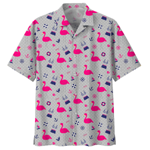 Flamingo Beach Accessories Hawaiian Shirt - For men and women - Fanshubus