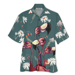 Flamingo Colorful Hawaiian Shirt- For men and women - Fanshubus