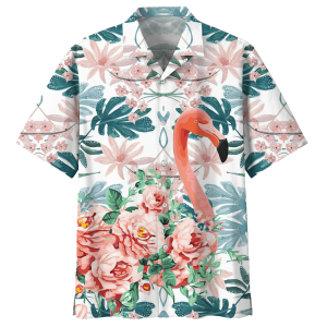 Flamingo Flower Hawaiian Shirt 1 - For men and women - Fanshubus