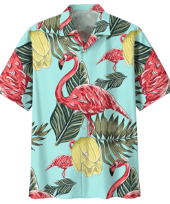 FLAMINGO HAWAIIAN SHIRT 11- For men and women - Fanshubus