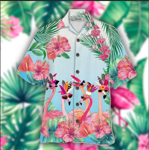Flamingo Hawaiian Shirt 12- For men and women - Fanshubus