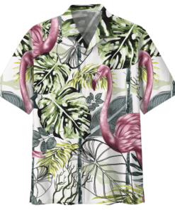 FLAMINGO HAWAIIAN SHIRT 17- For men and women - Fanshubus