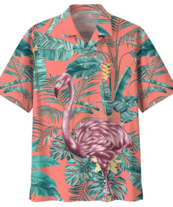 FLAMINGO HAWAIIAN SHIRT 18- For men and women - Fanshubus