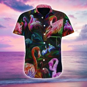 Flamingo Hawaiian Shirt - Fanshubus