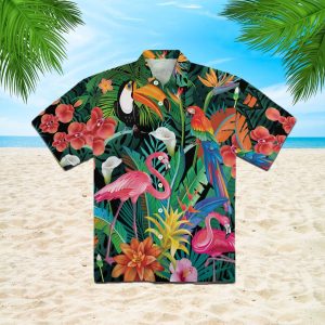 Flamingo Hawaiian Shirt  -  Hawaiian Shirt For Men  -  Hawaiian Shirt For Women  -