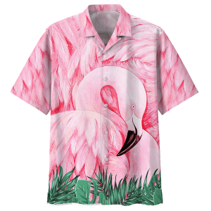 Flamingo Sleeping Hawaiian Shirt- For men and women - Fanshubus