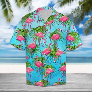 Flamingo Tropical Hawaiian Shirt 1- For men and women - Fanshubus