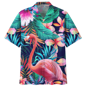 Flamingo Tropical Hawaiian Shirt 2- For men and women - Fanshubus