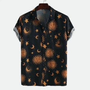 Floral Black Nice Design Unisex Hawaiian Shirt- For men and women - Fanshubus