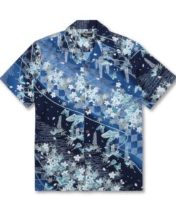 Floral Blue Awesome Design Hawaiian Shirt 3- For men and women - Fanshubus