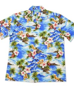 Floral Blue Unique Design Hawaiian Shirt 8- For men and women - Fanshubus