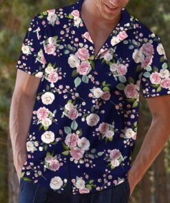 Floral Hawaiian Shirt - For Men and Women - Fanshubus