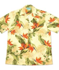 Floral Yellow High Quality Hawaiian Shirt- For men and women - Fanshubus