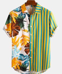 Floral Yellow Nice Design Hawaiian Shirt