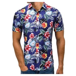 FlowerBlue High Quality Unisex Hawaiian Shirt- For men and women - Fanshubus