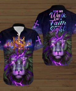 For He Walk By Faith Not By Sight Hawaiian Shirt | For Men &amp; Women | Adult |- For men and women - Fanshubus