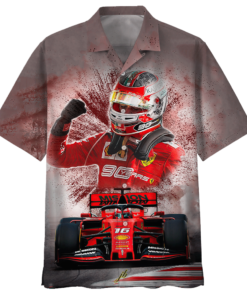 Formula Car Racing Hawaiian Shirt Black 2 - For men and women - Fanshubus