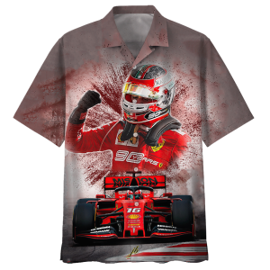 Formula Car Racing Hawaiian Shirt Black 2 - For men and women - Fanshubus