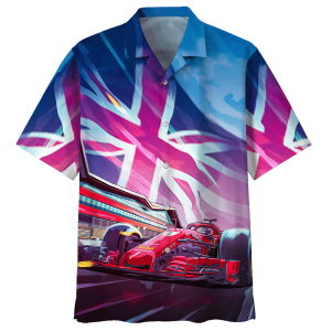 Formula Car Racing Hawaiian Shirt Sport Grey 1- For men and women - Fanshubus