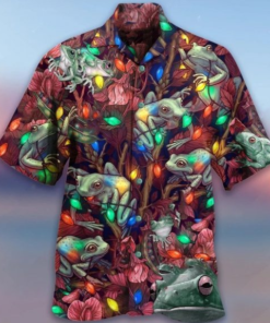 Frog Light Bulb Hawaiian Shirt- For men and women - Fanshubus