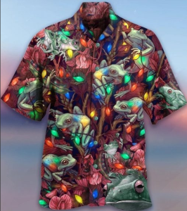 Frog Light Bulb Hawaiian Shirt | For Men &amp; Women | Adult | Hw3874- For men and women