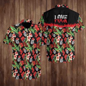 Fuck Love Game Hawaiian Shirt - For Men and Women - Fanshubus
