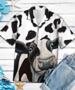 Funny Cow Hawaiian Shirt - For Men and Women - Fanshubus