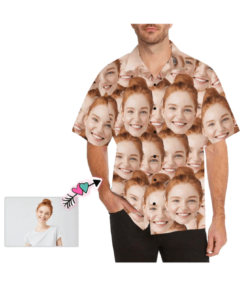 Funny Custom Face Unisex Hawaiian Shirts- For men and women - Fanshubus