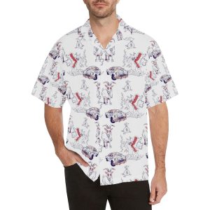 Goat Car Pattern Men's All Over Print Hawaiian Shirt- For men and women - Fanshubus