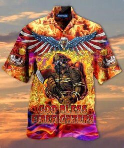 God Bless Hawaiian Shirt- For men and women - Fanshubus