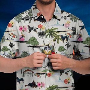 Gordon Setter Hawaiian Shirt Hawaii Beach Retro .