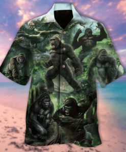 Gorilla Hawaiian Shirt- For men and women - Fanshubus