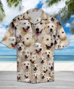 Great Pyrenees Cream Amazing Design Hawaiian Shirt- For men and women - Fanshubus