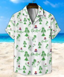 Green Crown Royal Palm Tree All Over Print 3D Unisex Hawaiian Shirt And Beach Short- For men and women - Fanshubus