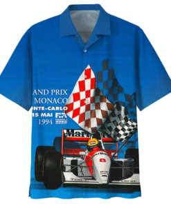 Grprix Monaco 1994 Formula Car Racing Hawaiian Shirt- For men and women - Fanshubus