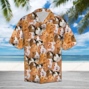 Guinea Pig Brown Unique Design Hawaiian Shirt- For men and women - Fanshubus