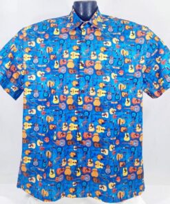 Guitar Blue Unique Design Hawaiian Shirt