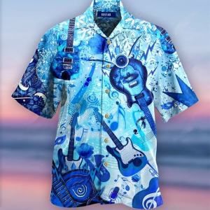 Guitar Hawaiian Shirt (13)- For men and women - Fanshubus
