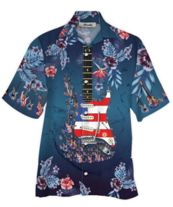 Guitar Hawaiian Shirt (14)- For men and women - Fanshubus