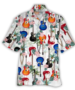 Guitar Hawaiian Shirt (15)- For men and women - Fanshubus