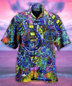 Guitar Hawaiian Shirt (17)- For men and women - Fanshubus