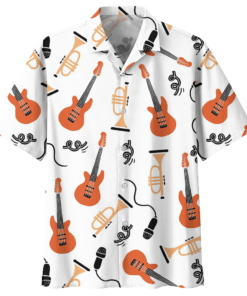 GUITAR HAWAIIAN SHIRT - Fanshubus