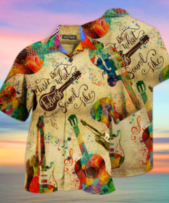 Guitar Hawaiian Shirt (2)- For men and women - Fanshubus