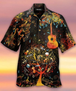 Guitar Hawaiian Shirt (4)- For men and women - Fanshubus