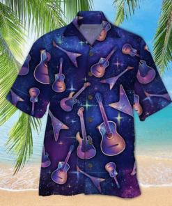 Guitar Hawaiian Shirt (5)- For men and women - Fanshubus